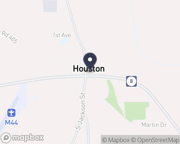 Map location of Region III Mental Health Center