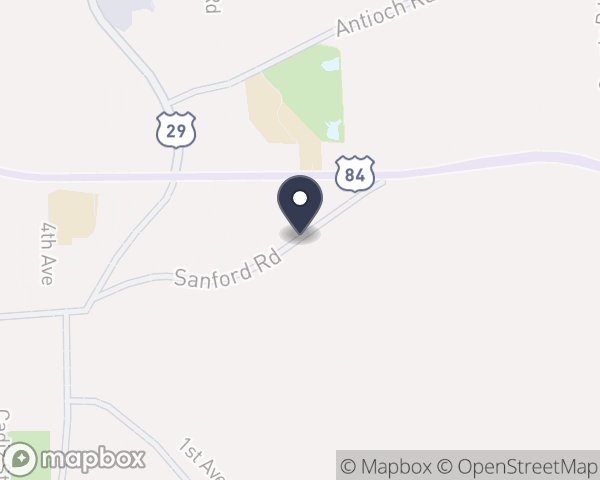 Map location of South Central Alabama CMHC