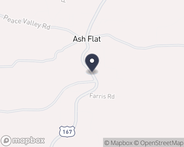 Map location of AO/Health Resources of Arkansas