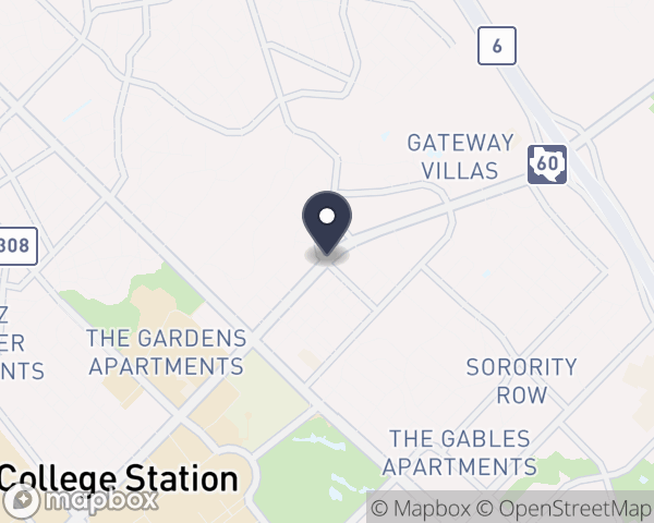 Map location of La Hacienda College Station