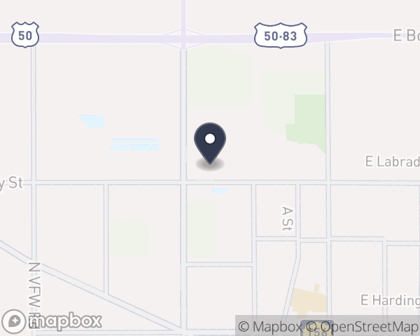 Map location of 25 Judicial District Youth Services