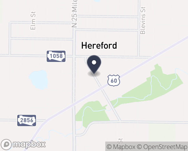 Map location of Texas Pandhandle Centers