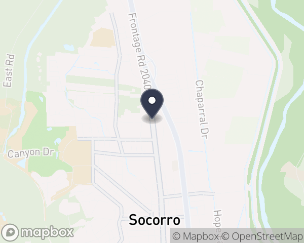 Map location of Socorro Mental Health Inc