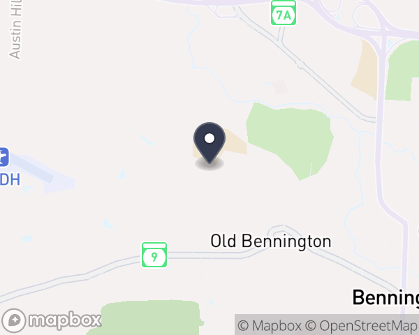 Map location of Bennington School