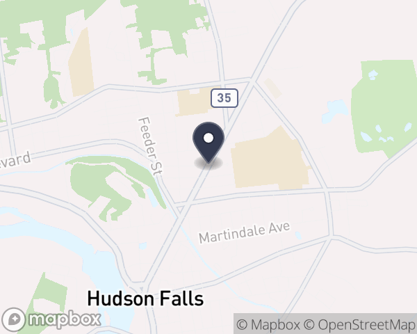 Map location of Glen Falls Hospital