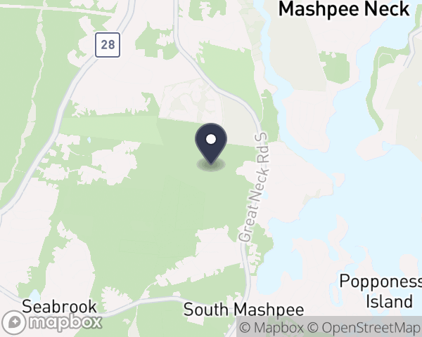 Map location of Mashpee Wampanoag Tribe
