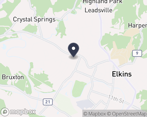 Map location of Appalachian Community Health Center